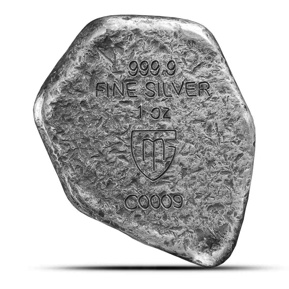 1 oz Antique Germania Mint Kenaz Rune Cast Silver Bar (New, Numbered) - Image 3
