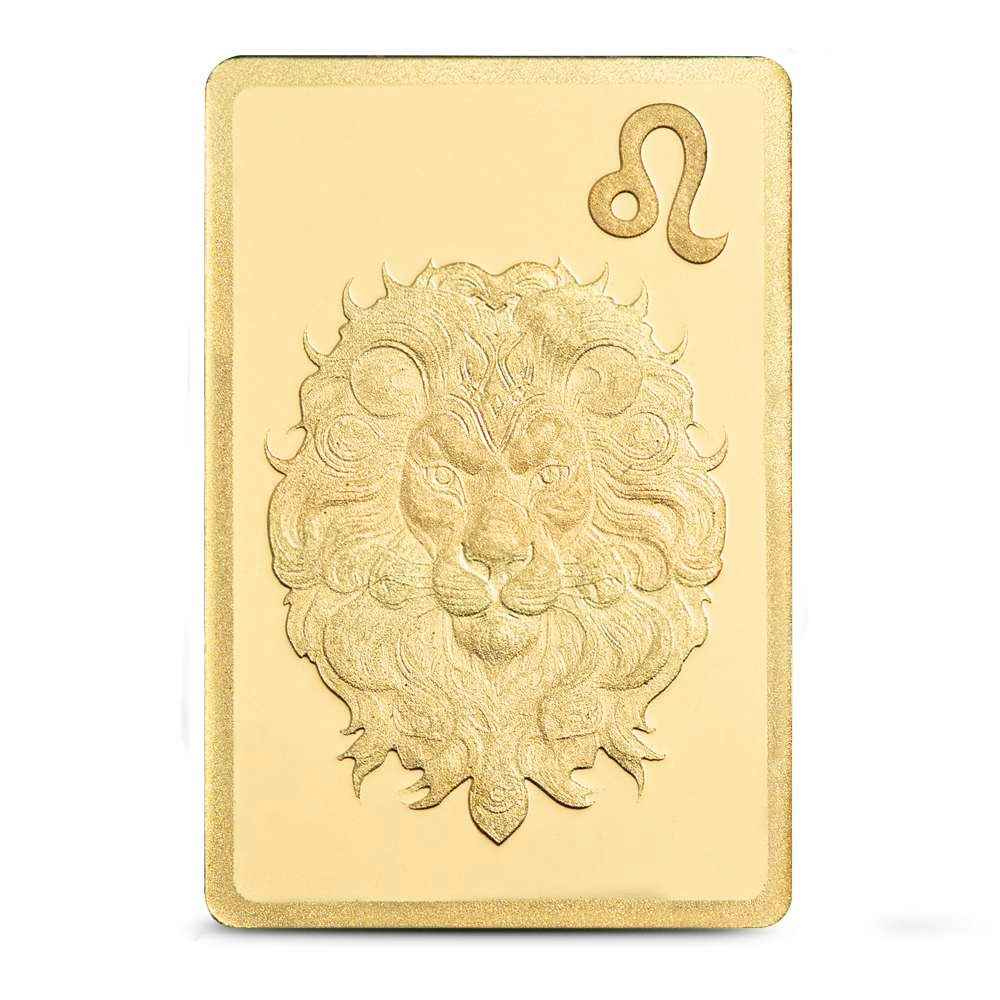 1/2 Gram PAMP Suisse Zodiac Leo Gold Bar (New w/ Assay) - Image 3