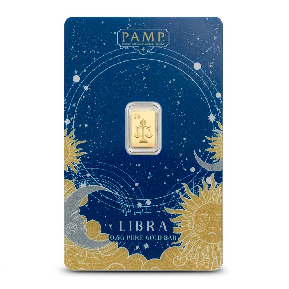 1/2 Gram PAMP Suisse Zodiac Libra Go