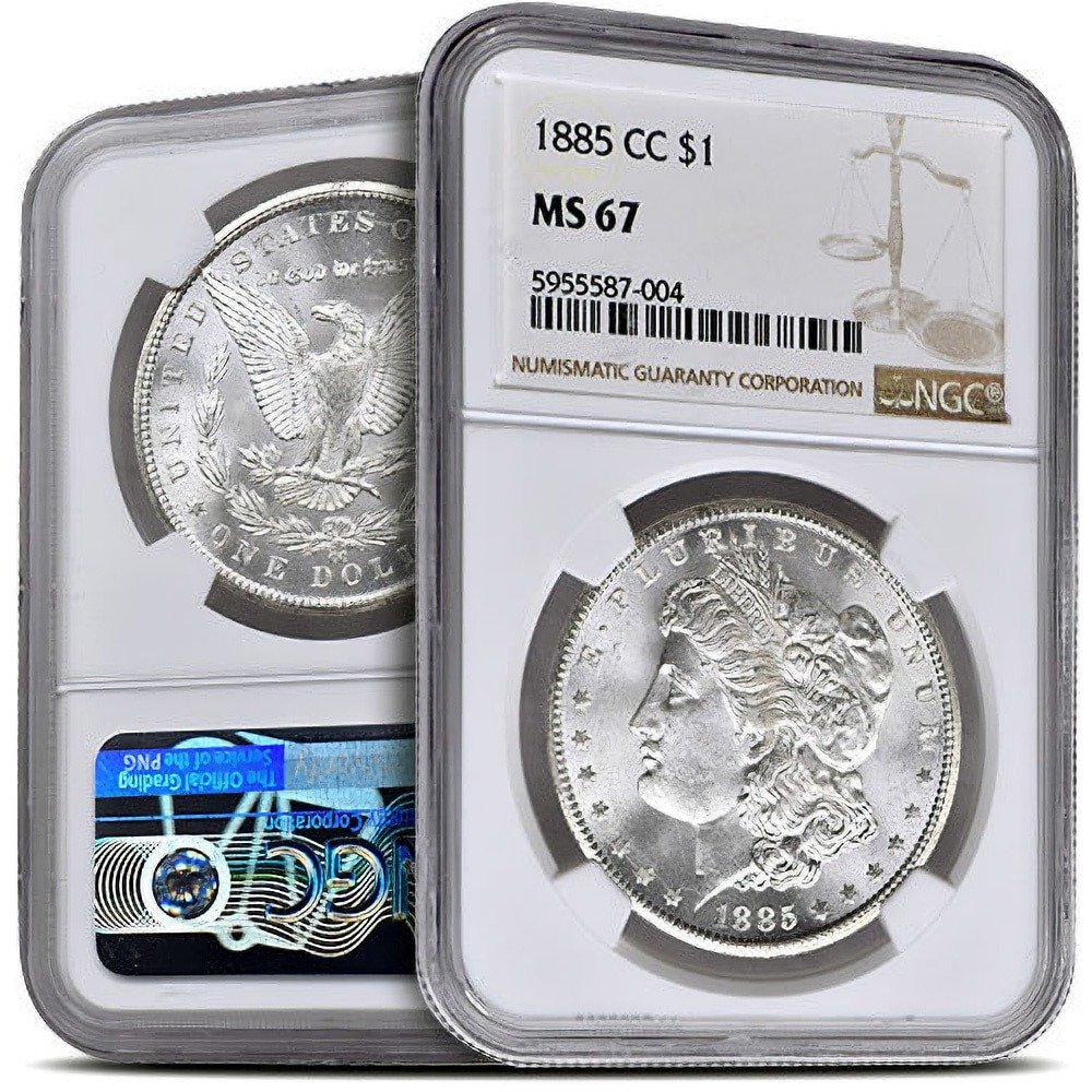 1885-CC Morgan Silver Dollar Coin