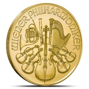 1989 1 oz Austrian Gold Philharmonic Coin