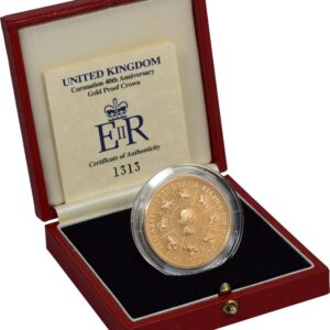 1993 Proof £5 Gold Crown Coin 40th