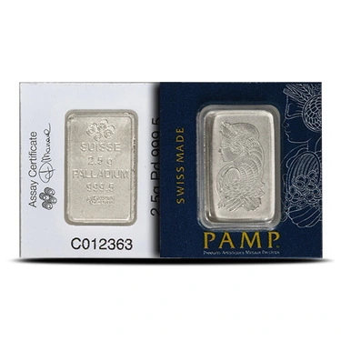 2.5 Gram Palladium Bar For Sale