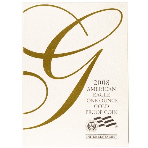 2008-W 1 oz Proof American Gold Eagle Coin (Box + CoA) - Image 3