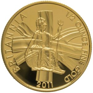 2011 Proof 1/2 oz Gold Britannia Coin PCGS PR70