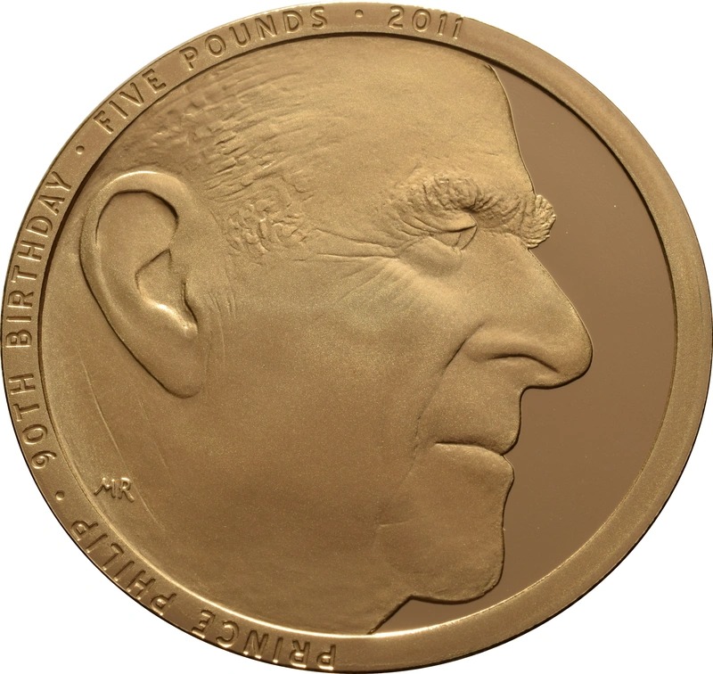 2011 Proof Gold £5 Coin Quintuple So