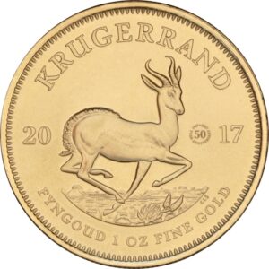 2017 1 oz Krugerrand Gold Coin 50th Anniversary PCGS MS69