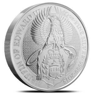 2018 10 oz British Silver Queens Beast Griffin Coin