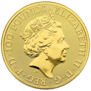 2021 1 oz White Greyhound of Richmond Gold Coin Queen’s Beasts