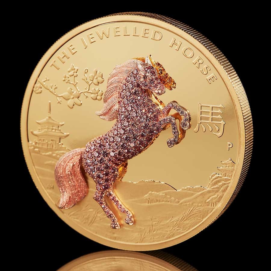 10 oz Proof Australian Gold Jewelled
