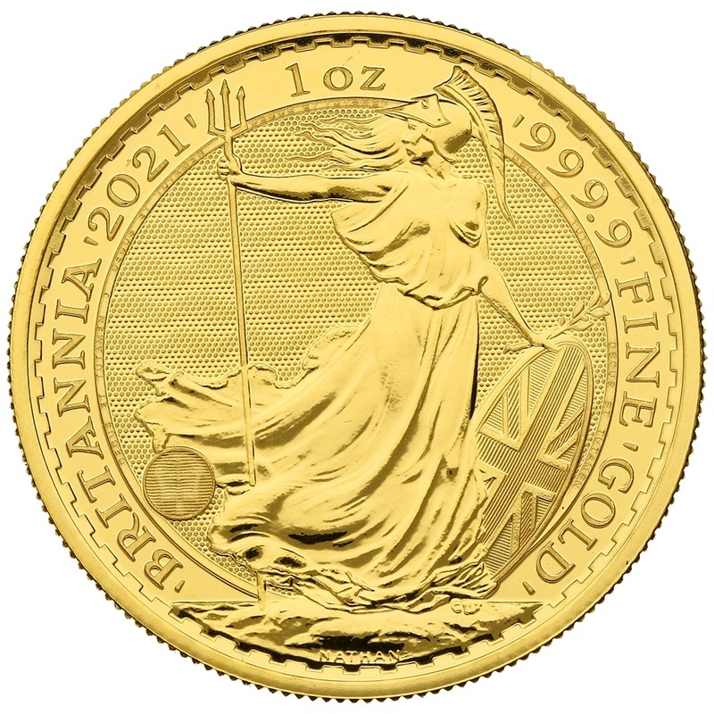 2021 Gold Britannia 1 oz Coin PCGS MS69 - Image 2