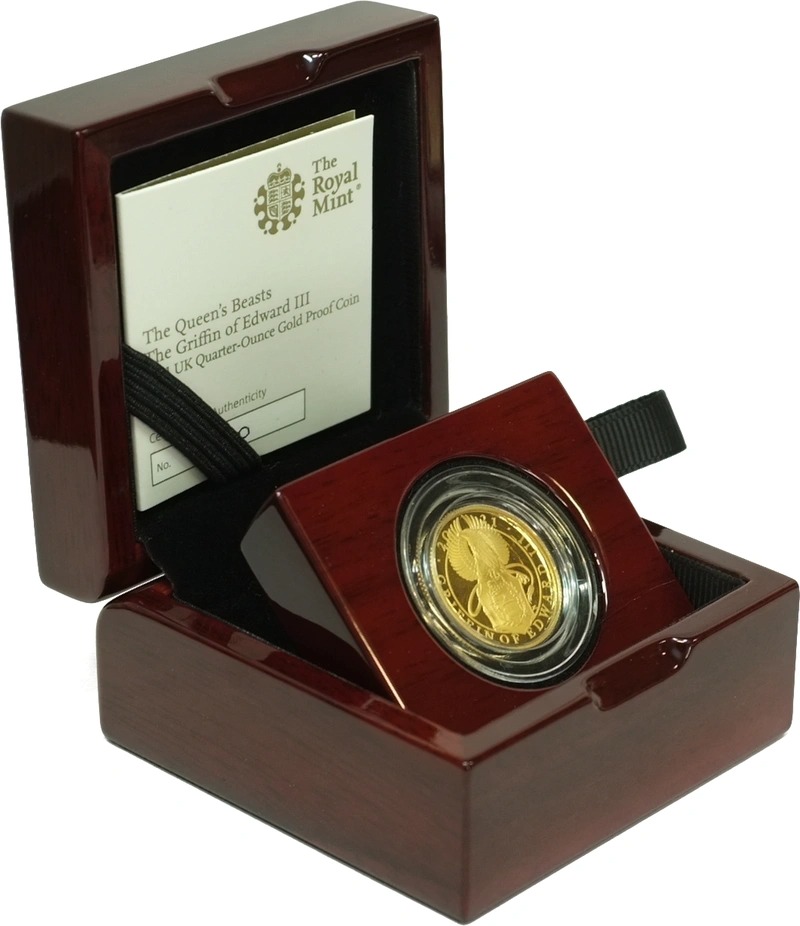 2021 Proof 1/4 oz Griffin of Edward