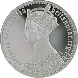 2022 1 Kilo Proof British Silver Gothic Crown Portrait Coin (Box + CoA)