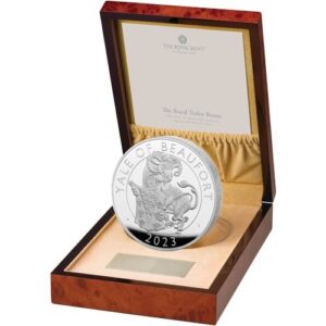 2023 1 Kilo Proof British Silver Tudor Beasts Yale of Beaufort Coin (Box + CoA)