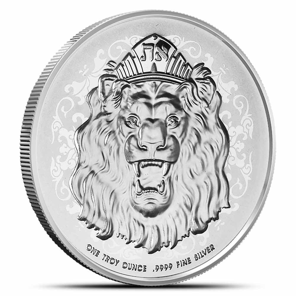 1 oz Niue Silver Roaring Lion Head