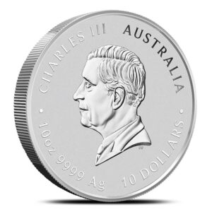 2025 10 oz Australian Silver Chinese Myths and Legends Dragon Coin (BU)