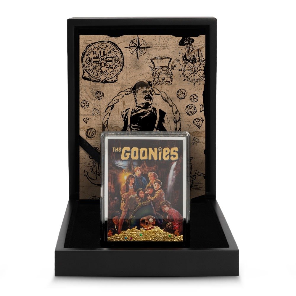 2025 5 oz Proof Colorized Niue Silver The Goonies Coin (Box + CoA, Gilded) - Image 2
