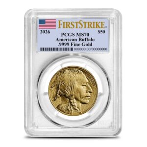 2026 1 oz American Gold Buffalo Coin PCGS MS70 FS