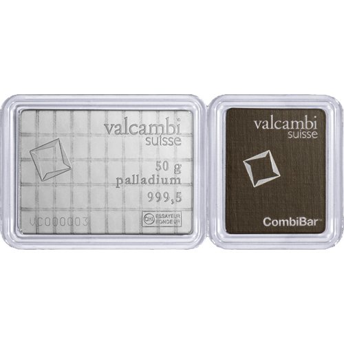 Buy 50 Gram Valcambi Palladium CombiBar (50x1g, w/ Assay) - Image 3