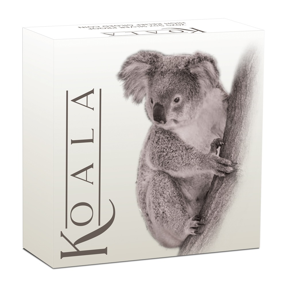 2025 5 oz Proof Australian Silver Koala Coin (Gilded, High Relief, Box + CoA) - Image 4
