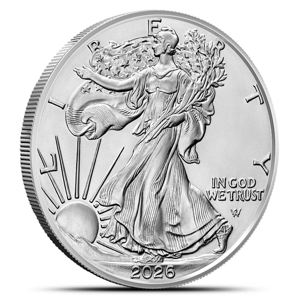 2026 1 oz American Silver Eagle Tube (20 Coins, BU) - Image 2