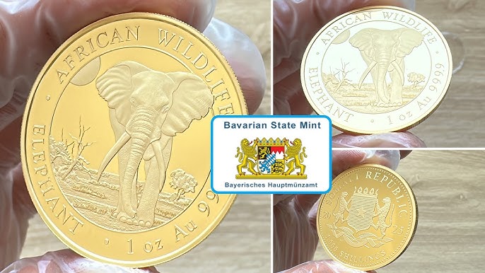 Somalian Gold Elephant Coins