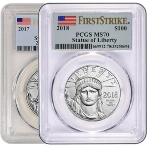 Buy 1 oz American Platinum Eagle Coin PCGS MS70 (Random Year)