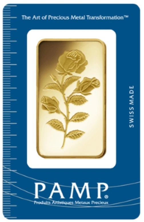 Buy 100g Gold Bar PAMP Rosa Minted