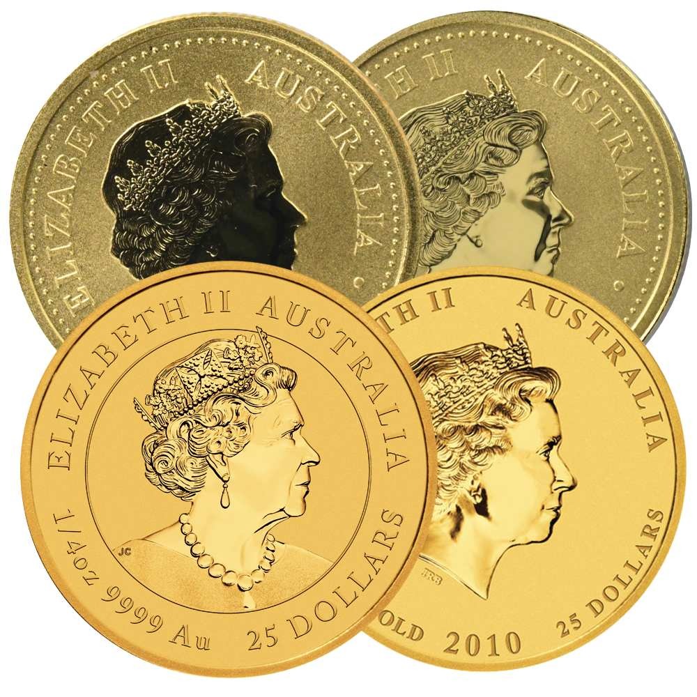 1/4 oz Australian Lunar Gold Coins (Random Year, Varied Design, In Capsule) - Image 2