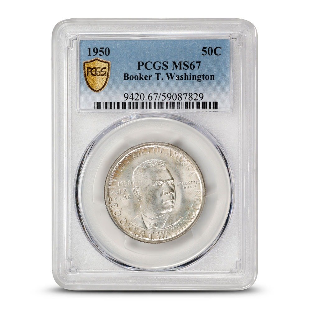 1950 Booker T. Washington Half Dollar PCGS MS67