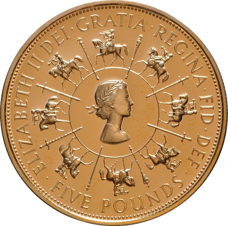 1993 Proof £5 Gold Crown Coin 40th Anniversary of the Coronation Boxed - Image 2