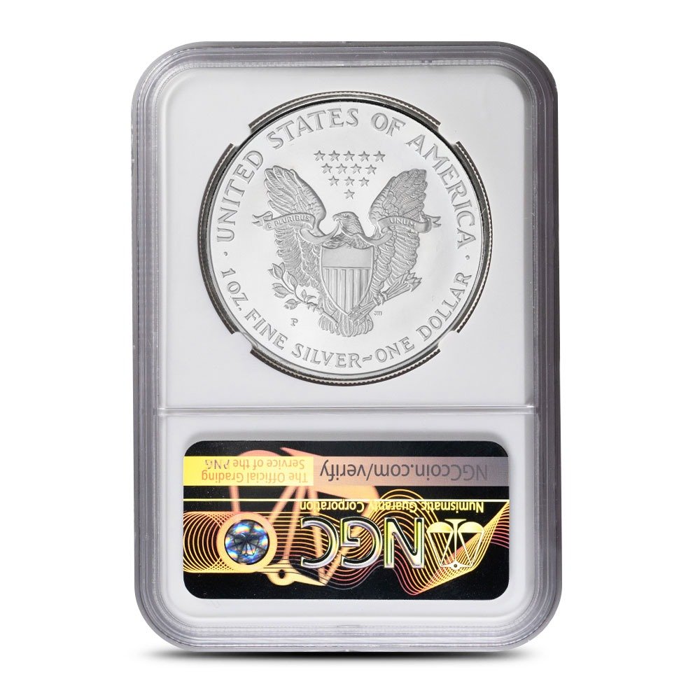 1997-P 1 oz Proof American Silver Eagle Coin NGC PF70 UCAM - Image 2