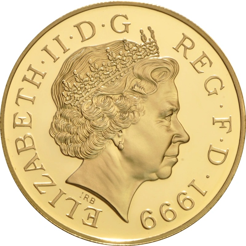1999 £5 Proof Gold Crown Coin Diana Princess of Wales Memorial Boxed - Image 2