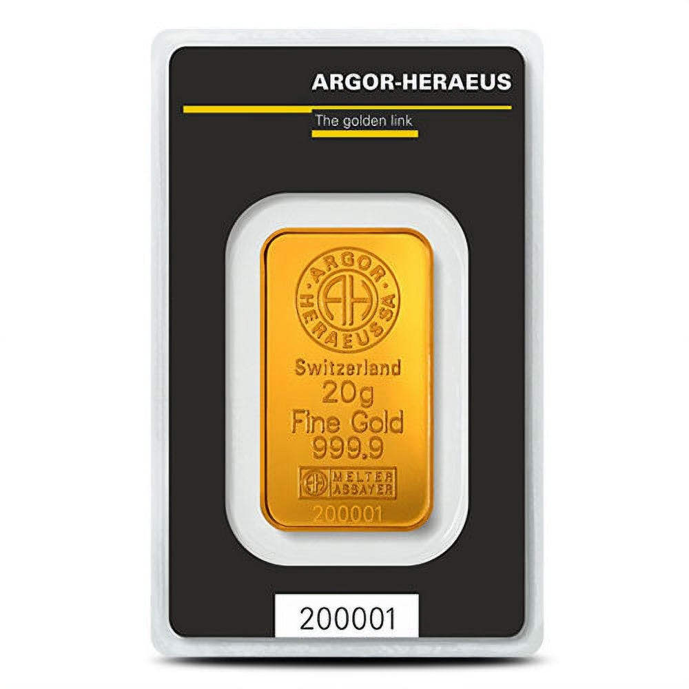 Buy 20 Gram Argor Heraeus Gold Bar (New w/ Assay) - Image 2