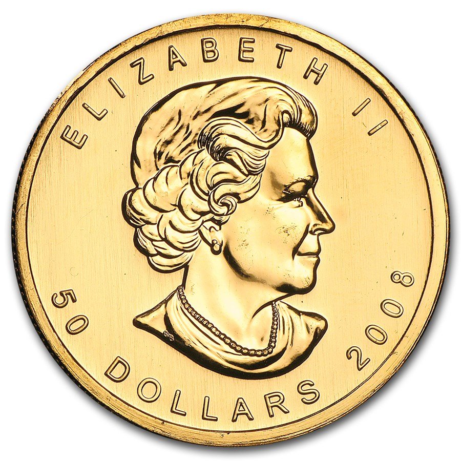 2008 1 oz Canadian Gold Maple Leaf Coin