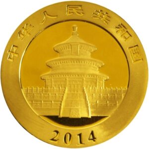 2014 1 oz Chinese Panda Gold Coin PCGS MS70