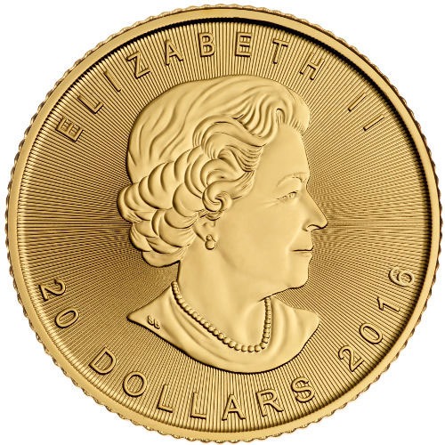 2016 1/2 oz Canadian Gold Maple Leaf Coin (BU) - Image 2
