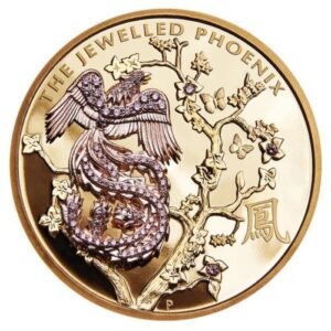 2018 10 oz Proof Phoenix Jewelled Gold coin