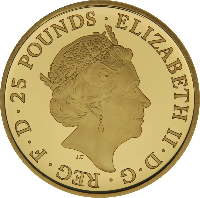 2021 Proof 1/4 oz Griffin of Edward III Gold Coin Coin Queen's Beasts Boxed - Image 2