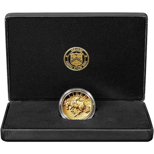 2021-W 1 oz American Gold Liberty High Relief Coin (Box + CoA) - Image 2
