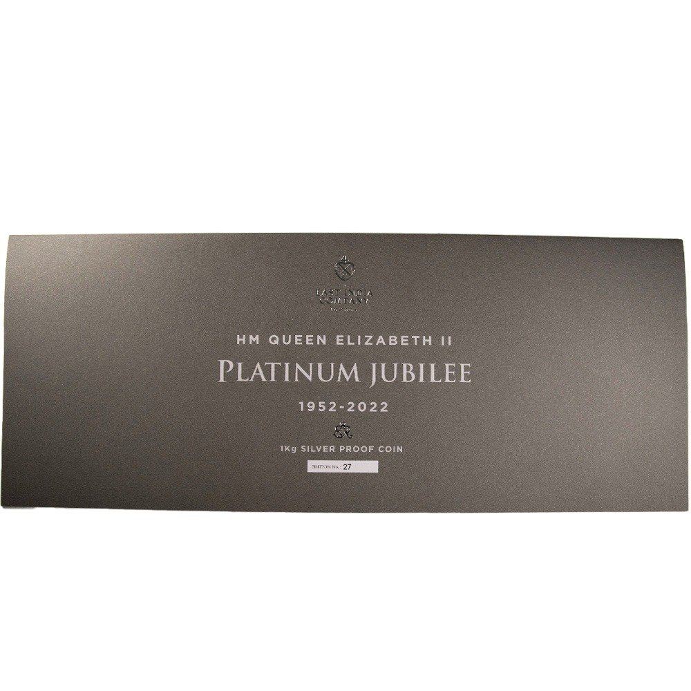 2022 1 Kilo Proof St. Helena Silver Queen's Platinum Jubilee Coin (Box + CoA) - Image 3