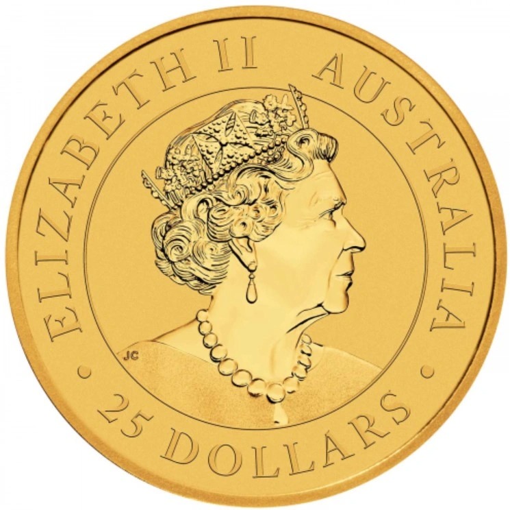 2022 1/4 oz Australian Kangaroo Gold Nugget Coin - Image 2