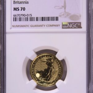 2022 1/4 oz Gold Britannia Coin NGC MS70