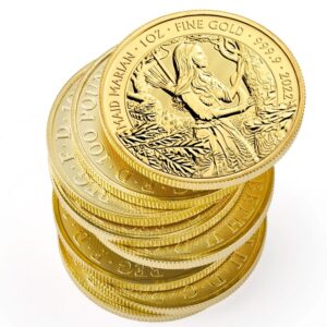 2022 1 oz Maid Marian Gold Coin Myths & Legends