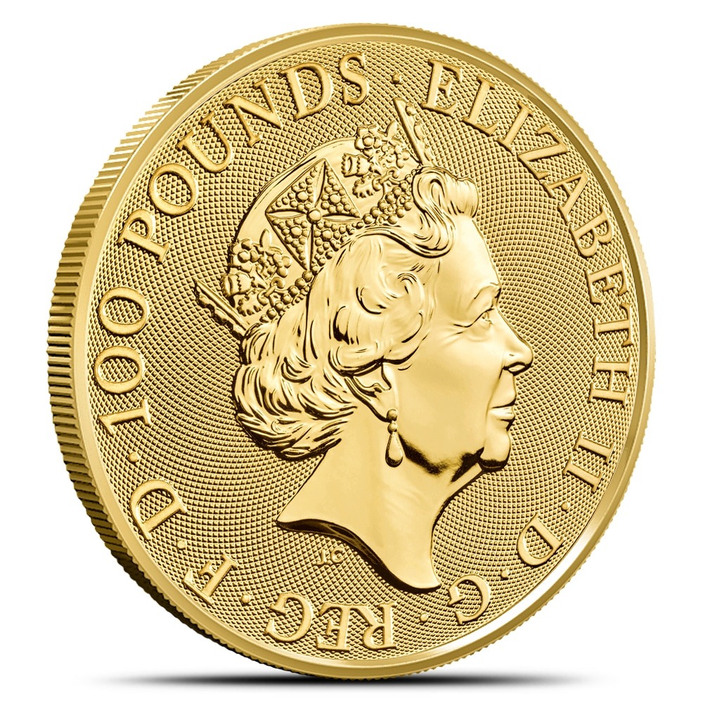 2023 1 oz British Gold Tudor Beasts Yale of Beaufort Coin (BU) - Image 3