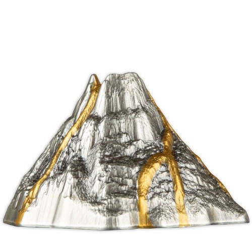 2023 5 oz Antique Vanuatu Silver Volcano Coin (Box + CoA) - Image 4