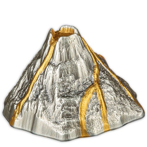2023 5 oz Antique Vanuatu Silver Volcano Coin (Box + CoA) - Image 3