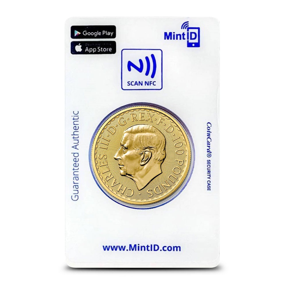 2024 1 oz British Gold Britannia Coin (MintID, AES-128 Encrypted) - Image 2