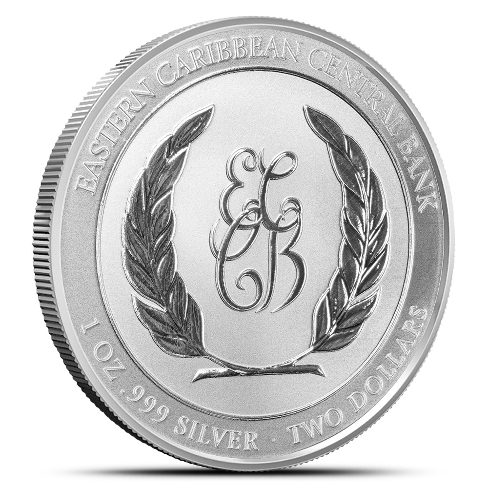 2024 1 oz Colorized EC8 Silver Grenada Shark Diver Coin - Image 2