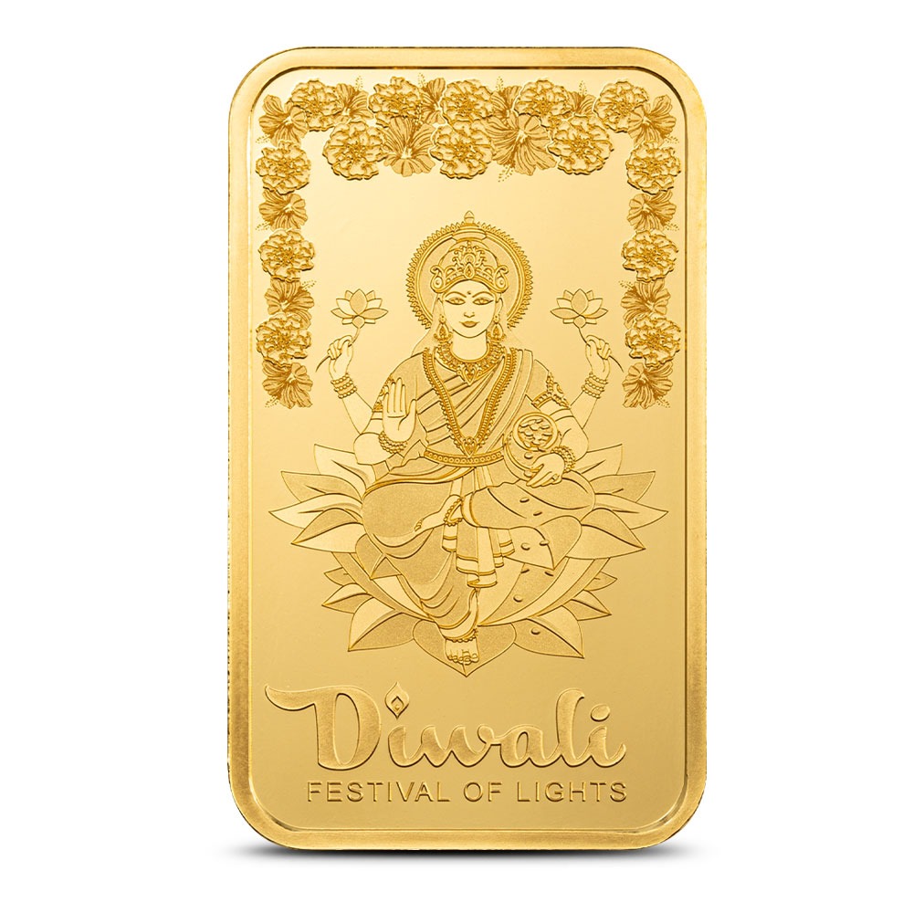 2025 1 oz PAMP Suisse Diwali Festival of Lights Gold Bar (New w/ Assay) - Image 3